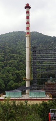 80m Height Petrochemicals Steel stack chimney