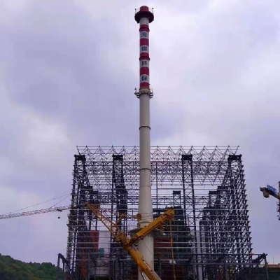 80m Height Petrochemicals Steel stack chimney